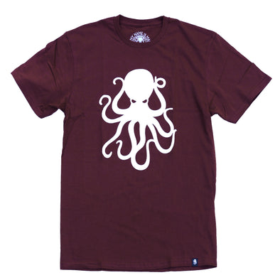Octopus Tee Maroon