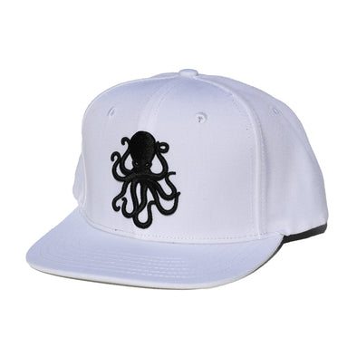Octopus White w/Black - Snap Back
