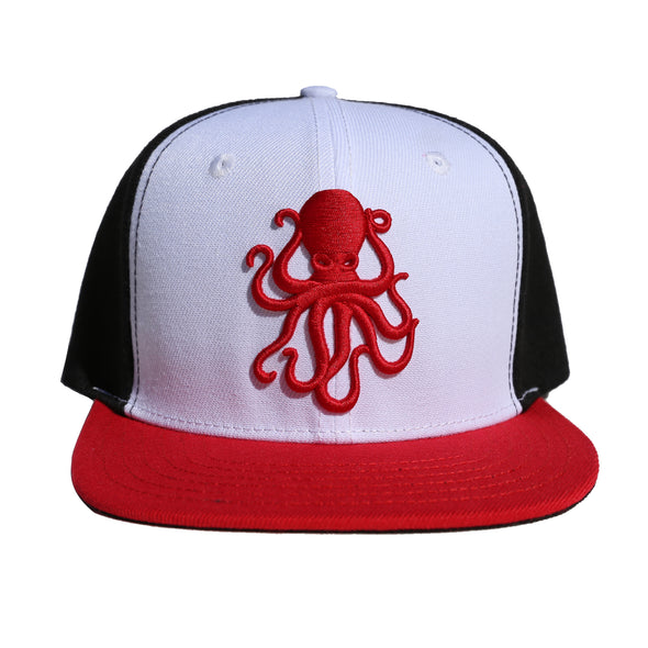 Octopus Black w/ Red - Snap Back