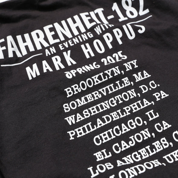 FAHRENHEIT-182 TOUR Tee Black