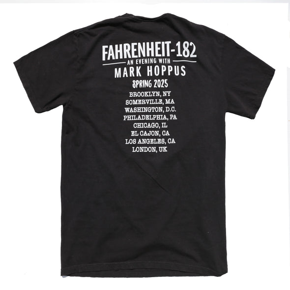 FAHRENHEIT-182 TOUR Tee Black