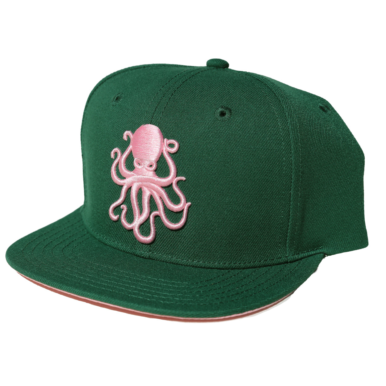 Octopus Green w/ Pink - Snap Back