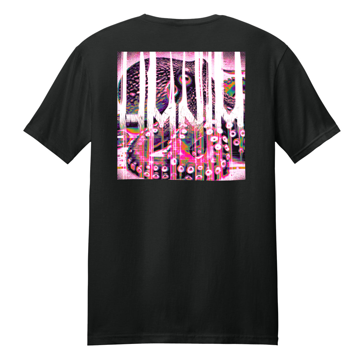 GLITCHY Tee Black