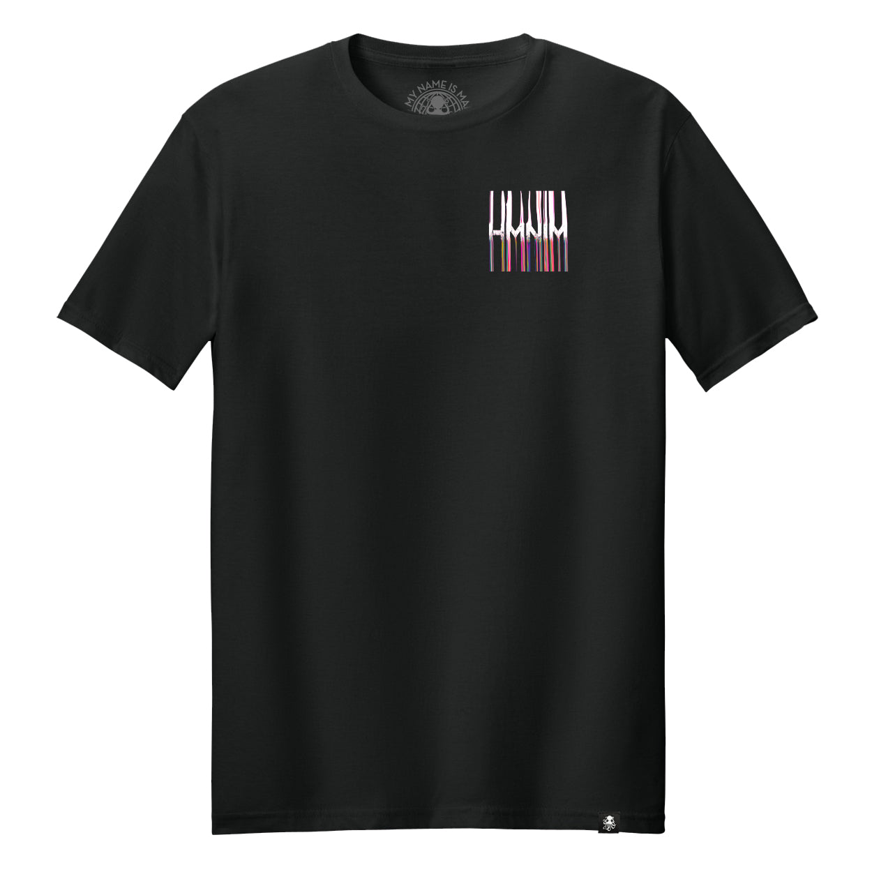 GLITCHY Tee Black
