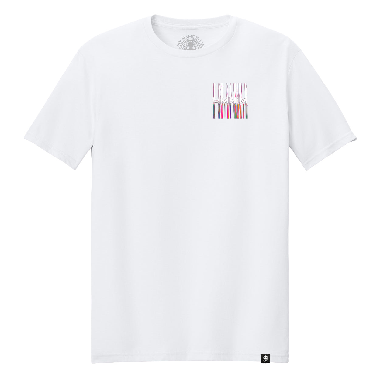 GLITCHY Tee White
