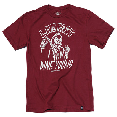 YOUNG Tee Maroon