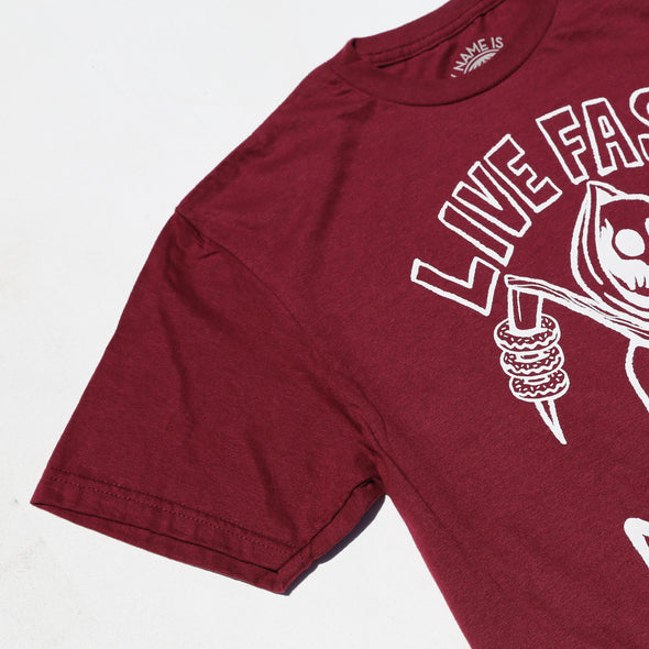 YOUNG Tee Maroon