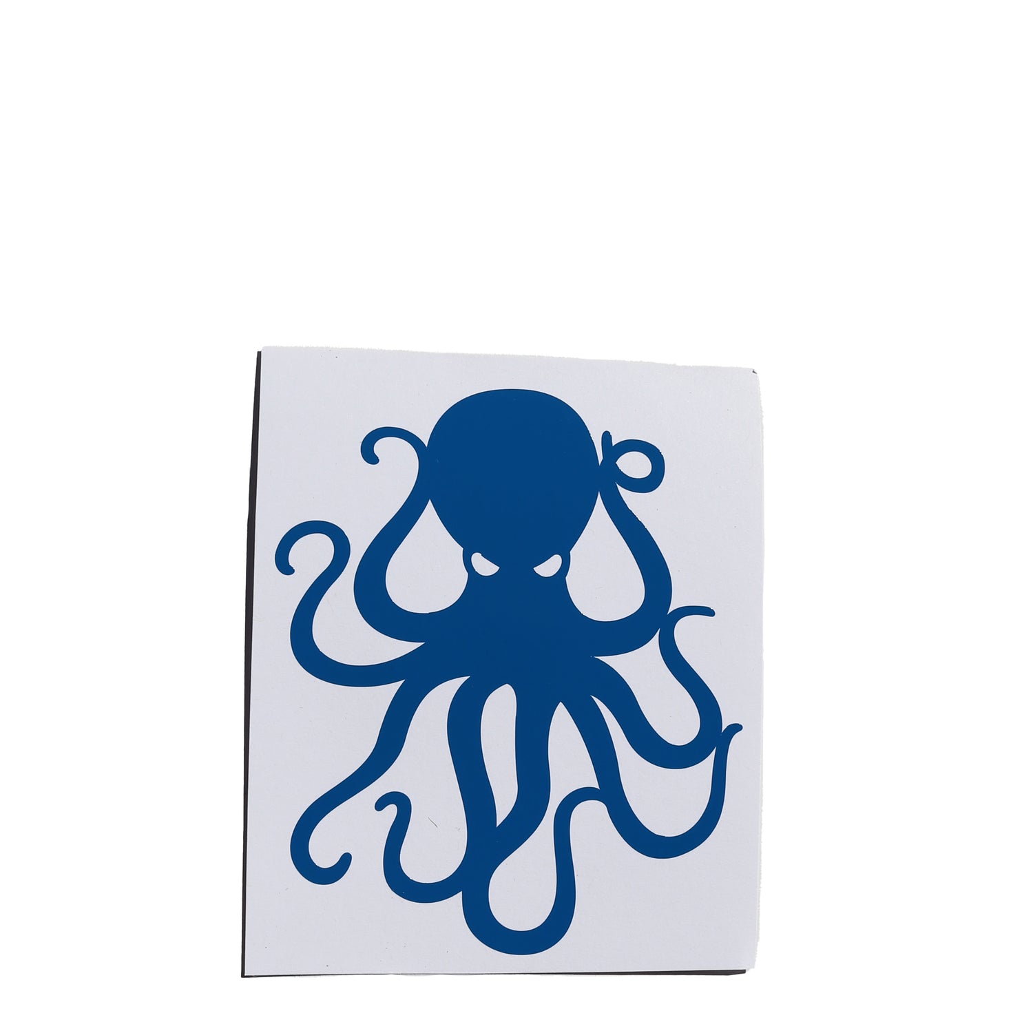 4" Blue Vinyl Octopus Sticker