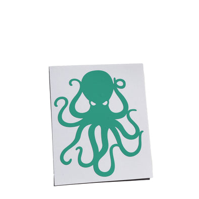 4" Minty Blue Vinyl Octopus Sticker