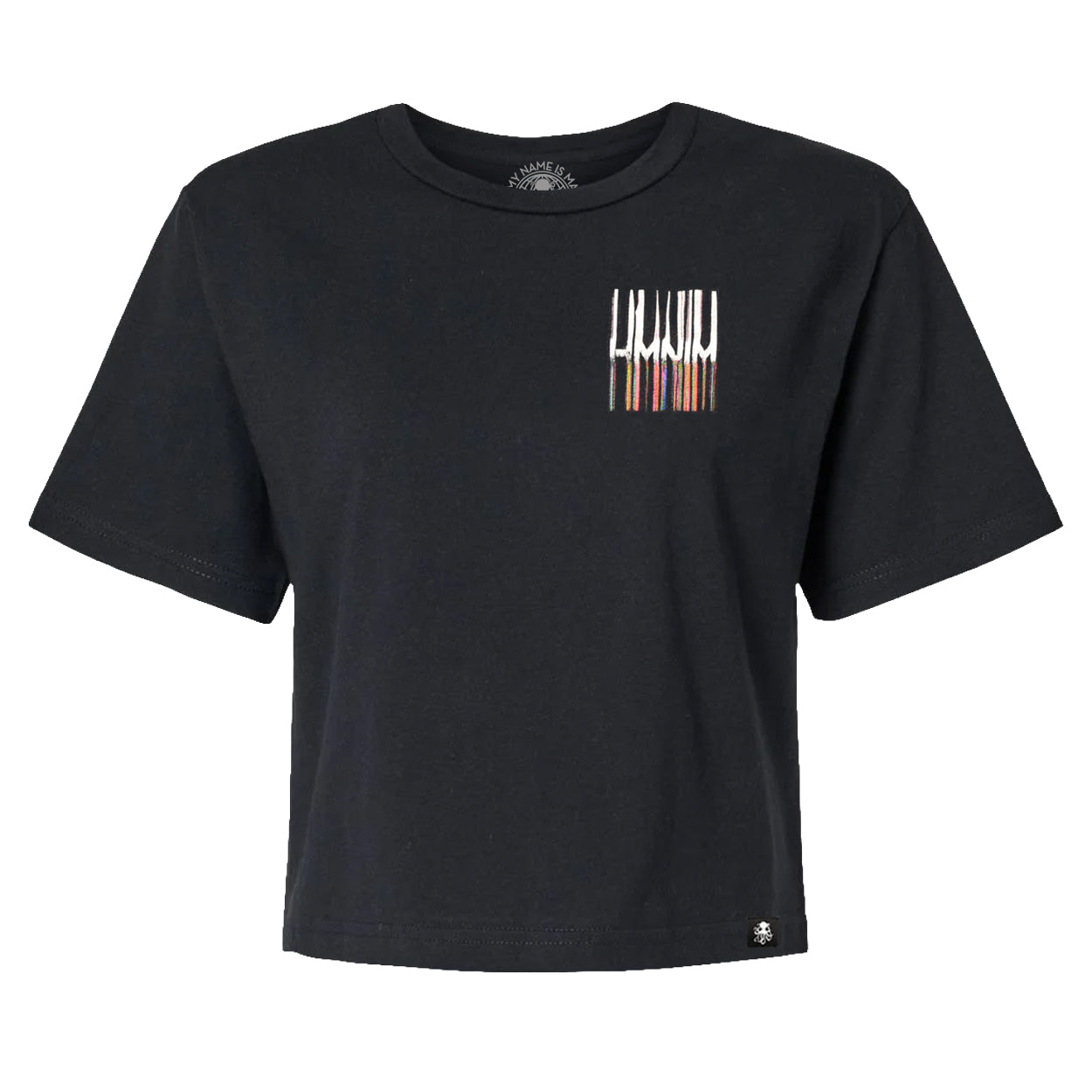 GLITCHY Women's Tee Black