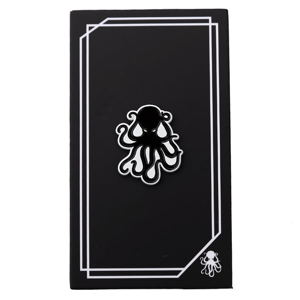 Octopus Enamel Pin - Black