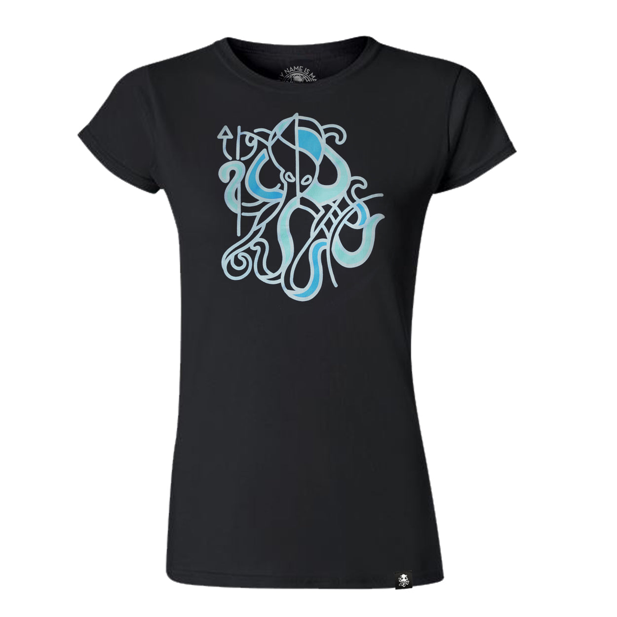 ABSTRACT Women's Tee BLACK