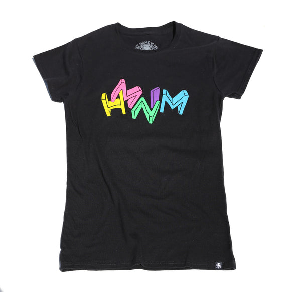 LETTERS Women's Tee BLACK