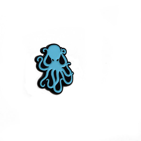 Octopus Enamel Pin - Blue