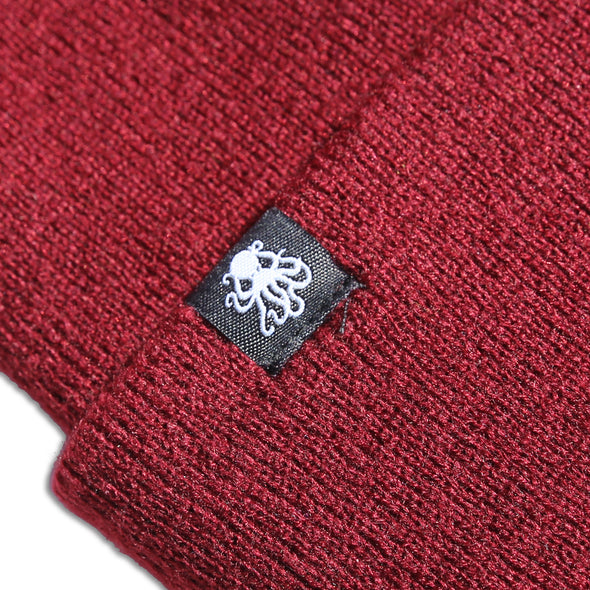 Octopus Cuff Beanie BURGUNDY