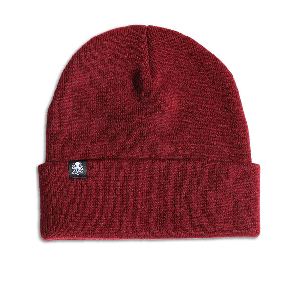 Octopus Cuff Beanie BURGUNDY