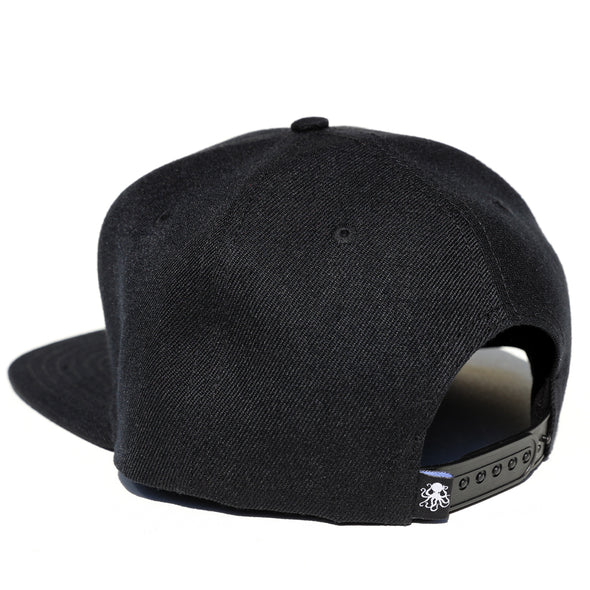 Octopus Black w/Black - Snap Back