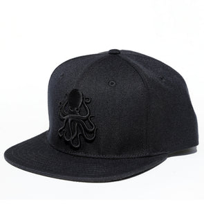 Octopus Black w/Black - Snap Back