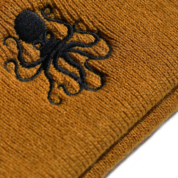 Octopus Cuff Beanie KHAKI