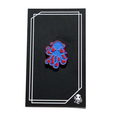 Octopus Enamel Pin - Dodgers Colors