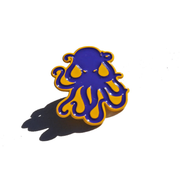 Octopus Enamel Pin - Lakers Colors