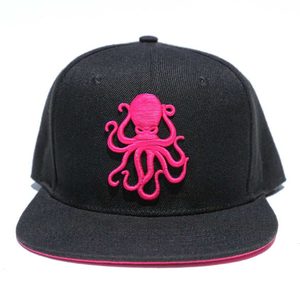 Octopus Black w/Pink - Snap Back