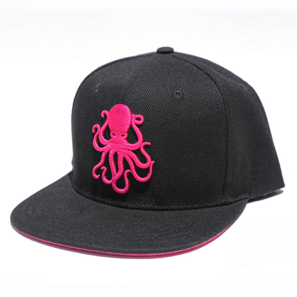 Octopus Black w/Pink - Snap Back