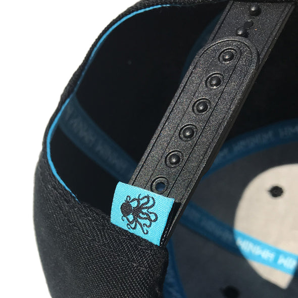 Octopus Black w/Blue - Snap Back